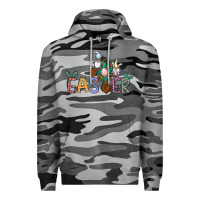 Slate Camo cross rabbit easter gnomes Premium Hoodie - Jasminsmagicworld
