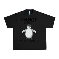 Black I'm Not Short I'm Penguin Size Urban Heavy Tee - Bettercallsaul