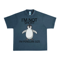 Midnight Navy I'm Not Short I'm Penguin Size Urban Heavy Tee - Bettercallsaul