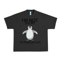 Pigment Black I'm Not Short I'm Penguin Size Urban Heavy Tee - Bettercallsaul