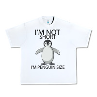 White I'm Not Short I'm Penguin Size Urban Heavy Tee - Bettercallsaul
