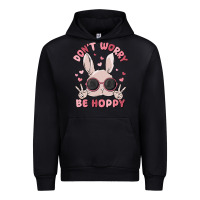 Black don't worry be hoppy Urban Hoodie - MaliasSmallBusiness
