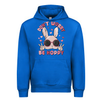 Cobalt don't worry be hoppy Urban Hoodie - MaliasSmallBusiness