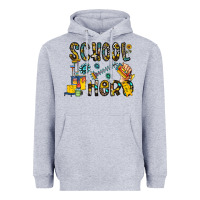 Heather Grey school hero Heavyweight Hoodie - CowhideDigitalArt