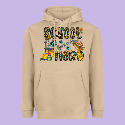 School Hero Heavyweight Hoodie Designed By Cowhidedigitalart