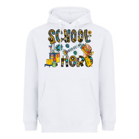 White school hero Heavyweight Hoodie - CowhideDigitalArt