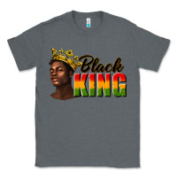 Charcoal Heather afro man black king Classic Tee - texasbilliewilder