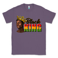 Lavender afro man black king Classic Tee - texasbilliewilder
