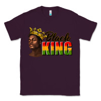 Plum afro man black king Classic Tee - texasbilliewilder