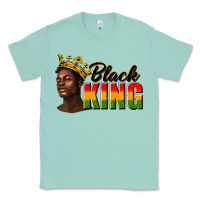 Seafoam afro man black king Classic Tee - texasbilliewilder