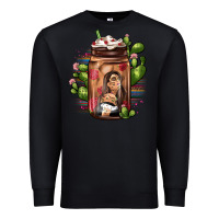 Black mexican coffee cup cactus Premium Sweatshirt - JahusDesignShop