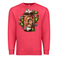 Cardinal mexican coffee cup cactus Premium Sweatshirt - JahusDesignShop