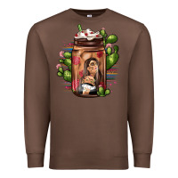 Chestnut mexican coffee cup cactus Premium Sweatshirt - JahusDesignShop
