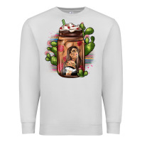 Dove Grey mexican coffee cup cactus Premium Sweatshirt - JahusDesignShop