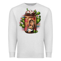 Oatmeal Heather mexican coffee cup cactus Premium Sweatshirt - JahusDesignShop