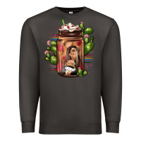 Smoke mexican coffee cup cactus Premium Sweatshirt - JahusDesignShop