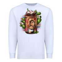 Mexican Coffee Cup Cactus Premium Sweatshirt | Teevron