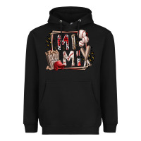 Black mimi baseball Heavyweight Hoodie - RacoonDesign