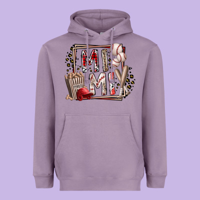 Mimi Baseball Heavyweight Hoodie Designed By Racoondesign