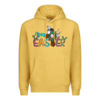Antique Gold cross rabbit gnomes happy easter Premium Hoodie - Jasminsmagicworld