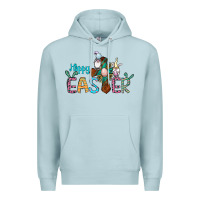 Blue Mist cross rabbit gnomes happy easter Premium Hoodie - Jasminsmagicworld