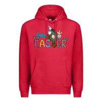 Cardinal cross rabbit gnomes happy easter Premium Hoodie - Jasminsmagicworld