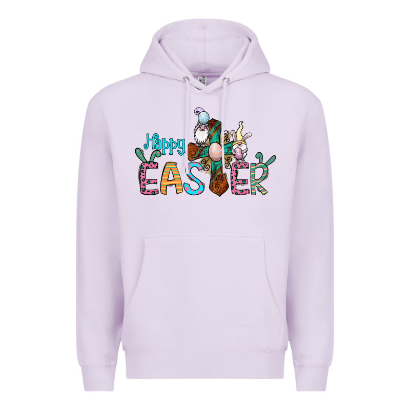 Cross Rabbit Gnomes Happy Easter Premium Hoodie by Jasminsmagicworld | Teevron