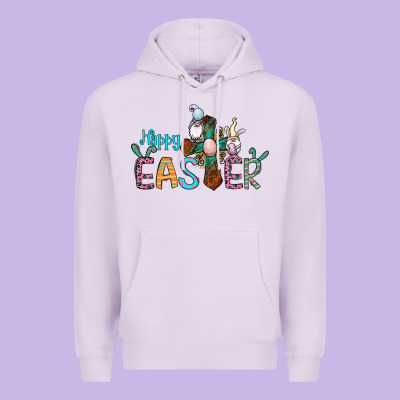 Cross Rabbit Gnomes Happy Easter Premium Hoodie Designed By Jasminsmagicworld