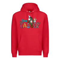 Red cross rabbit gnomes happy easter Premium Hoodie - Jasminsmagicworld