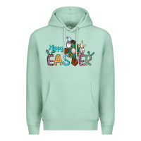 Seafoam cross rabbit gnomes happy easter Premium Hoodie - Jasminsmagicworld
