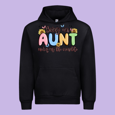 Being An Aunt Makes My Life Complete Urban Hoodie Designed By Maliassmallbusiness