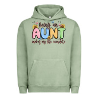 Pigment Oil Green being an aunt makes my life complete Urban Hoodie - MaliasSmallBusiness