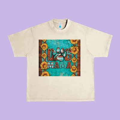 Dog Mama Urban Heavy Tee Designed By Artiststas