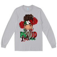 Proud Latina Messy Bun Long Sleeve Tee | Teevron