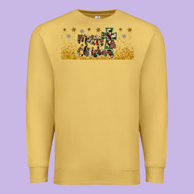 Merry Christmas Cross Premium Sweatshirt Designed By Jahusdesignshop