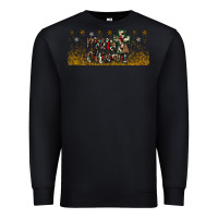Black merry christmas cross Premium Sweatshirt - JahusDesignShop