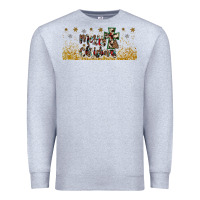 Heather Grey merry christmas cross Premium Sweatshirt - JahusDesignShop