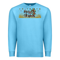 Ocean Blue merry christmas cross Premium Sweatshirt - JahusDesignShop