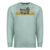 Seafoam merry christmas cross Premium Sweatshirt - JahusDesignShop