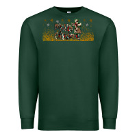 Sports Green merry christmas cross Premium Sweatshirt - JahusDesignShop