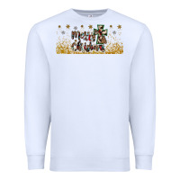 White merry christmas cross Premium Sweatshirt - JahusDesignShop