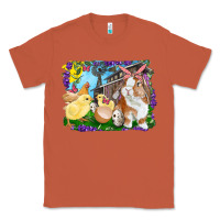 Copper Easter Farm Chicks And Bunny Classic Tee - RanaPortraitStore