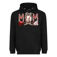 Black mom baseball Heavyweight Hoodie - RacoonDesign