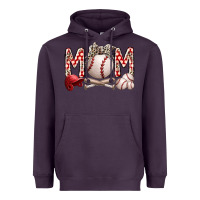 Plum mom baseball Heavyweight Hoodie - RacoonDesign