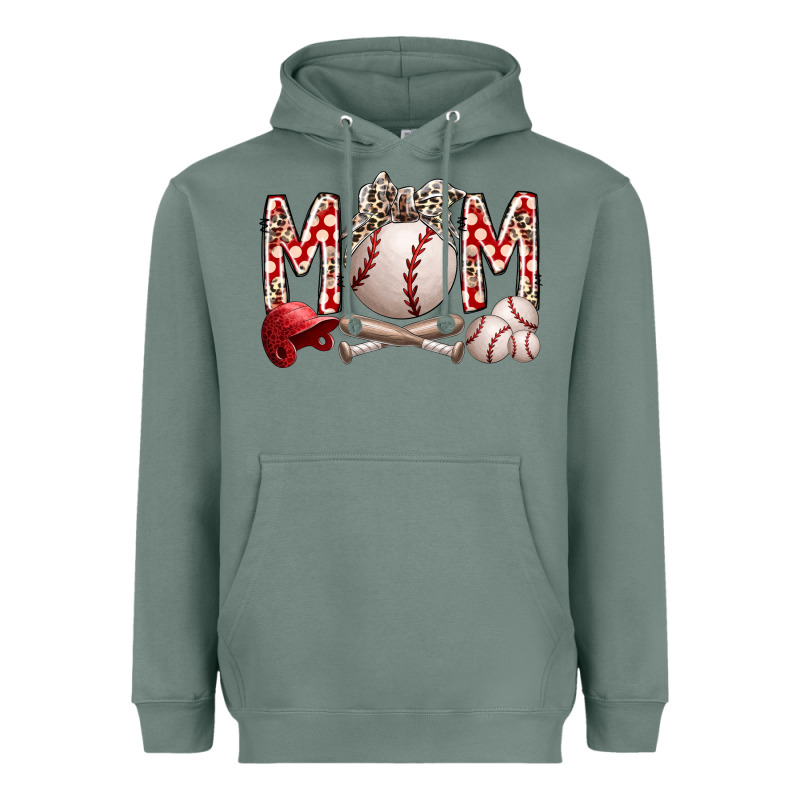 Mom Baseball Heavyweight Hoodie by RacoonDesign | Teevron