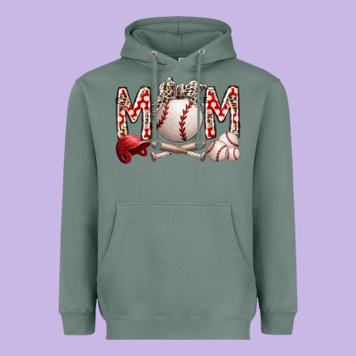Mom Baseball Heavyweight Hoodie Designed By Racoondesign