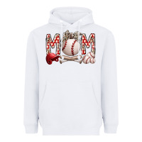 White mom baseball Heavyweight Hoodie - RacoonDesign
