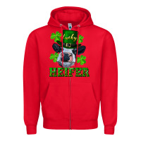 Red lucky heifer Zipper Hoodie - RanaPortraitStore