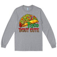 Heather Grey Taco 'bout cute Long Sleeve Tee - RanaPortraitStore