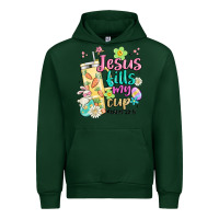 Forest Green easter jesus fills my cup Urban Hoodie - MaliasSmallBusiness
